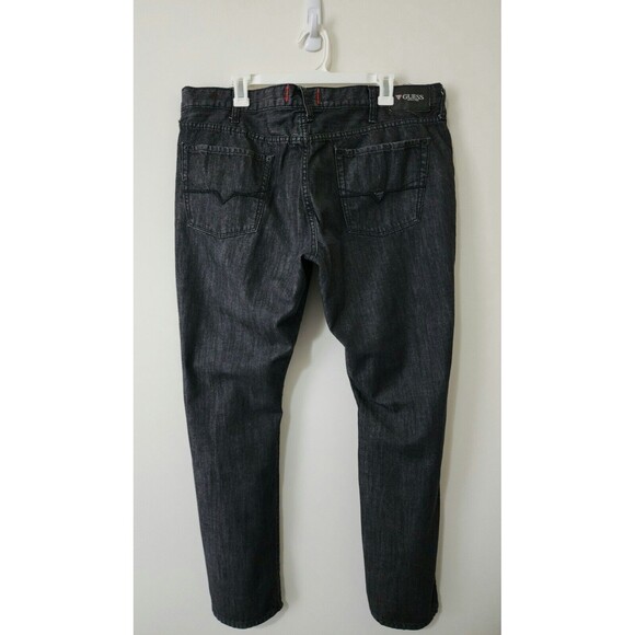 Guess Mens 100% Cotton Slim Straight Del Mar Fit Jeans 40/31.5 Gray XB201703000 - Picture 2 of 8